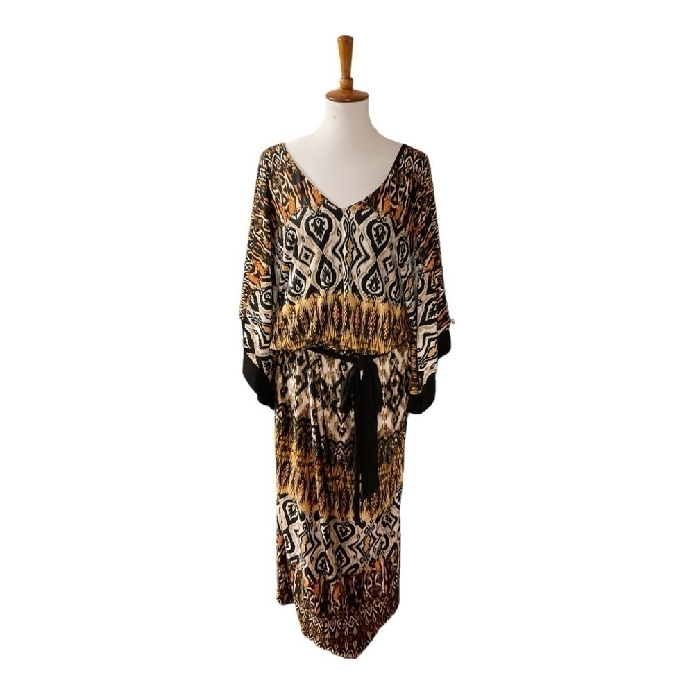 Emma & Michele Maxi Batwing Sleeve Dress